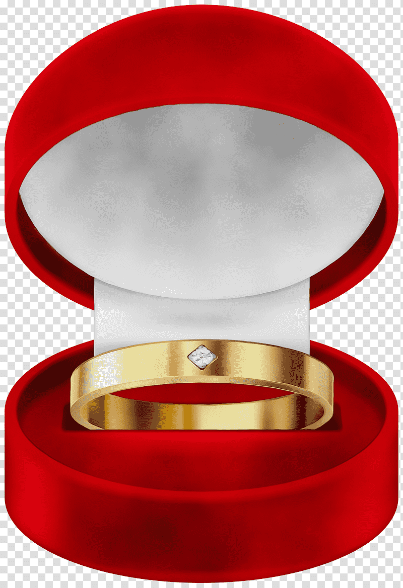 Wedding Engagement Ring Watercolor Clipart AI Generated 24636107 PNG