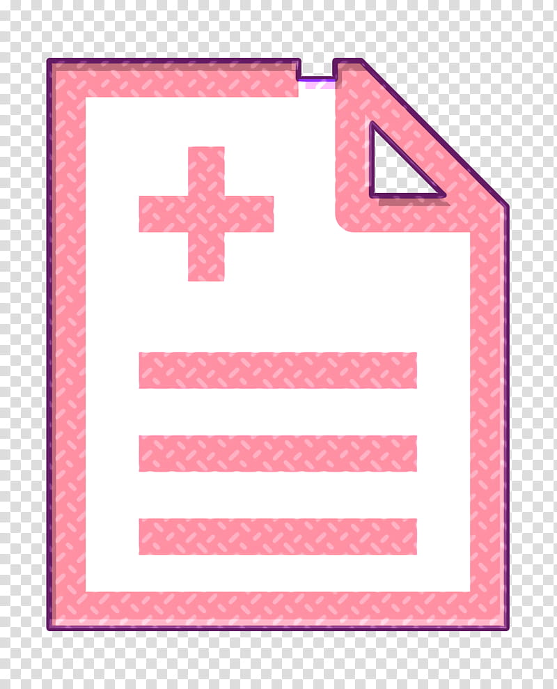 Medical icon Prescription icon Healthcare and medical icon, Pink, Text, Line, Material Property, Rectangle, Magenta, Square transparent background PNG clipart