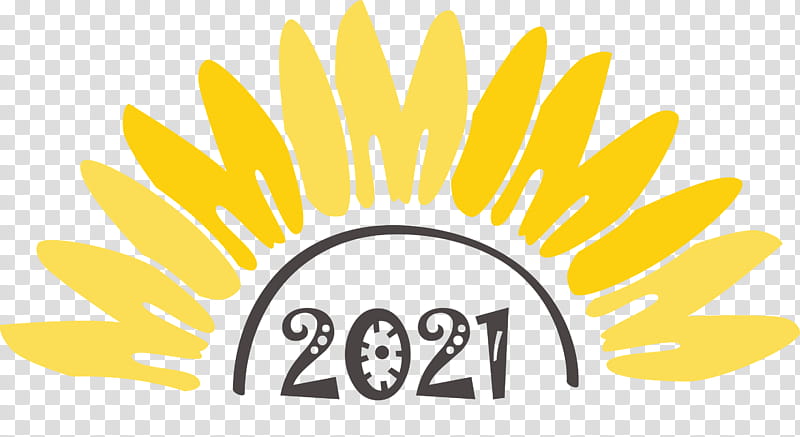 Welcome 2021 Sunflower, Logo, Infographic, Text, Symbol, Emoticon transparent background PNG clipart