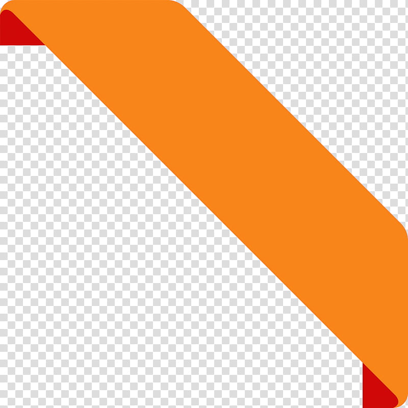 Bookmark Ribbon, Orange, Yellow, Line transparent background PNG clipart