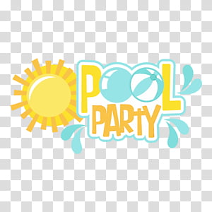 Pool party clipart. Free download transparent .PNG