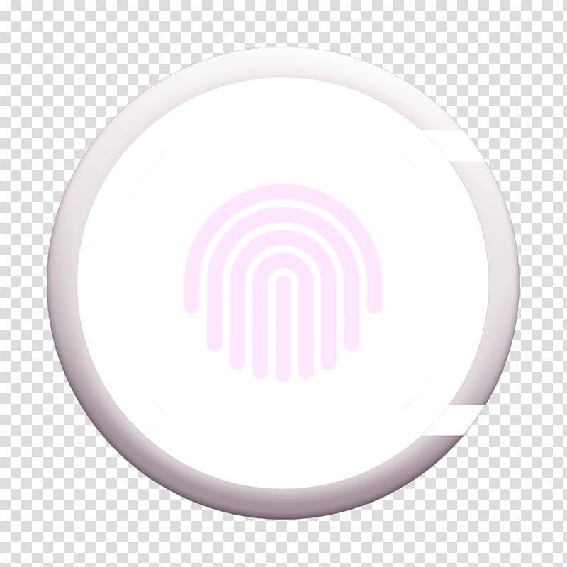Fingerprint icon Data Protection icon Safe box icon, White, Circle, Plate, Ceiling, Dishware transparent background PNG clipart