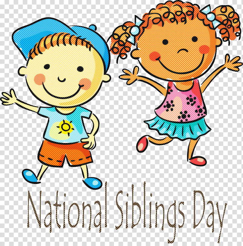 Siblings Day Happy Siblings Day National Siblings Day, Cartoon, Child, Text, Playing With Kids, Interaction, Celebrating, Sharing transparent background PNG clipart