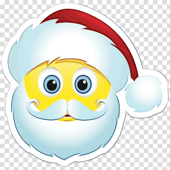 Christmas Day, Watercolor, Paint, Wet Ink, Smiley, Emoticon, Emoji transparent background PNG clipart
