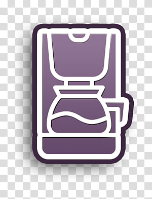 Purple coffee maker icon - Free purple appliances icons