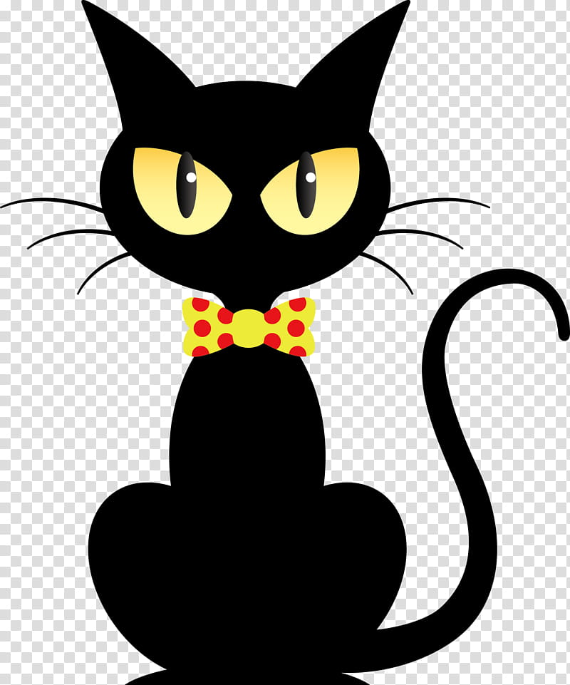 Halloween, Halloween , Black Cat, Kitten, Whiskers, Domestic Shorthaired Cat, Costume, Poster transparent background PNG clipart