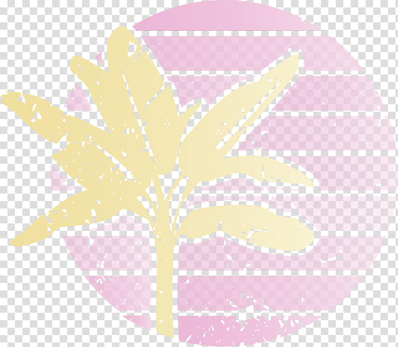 pink m pattern meter, Summer Palm, Watercolor, Paint, Wet Ink transparent background PNG clipart