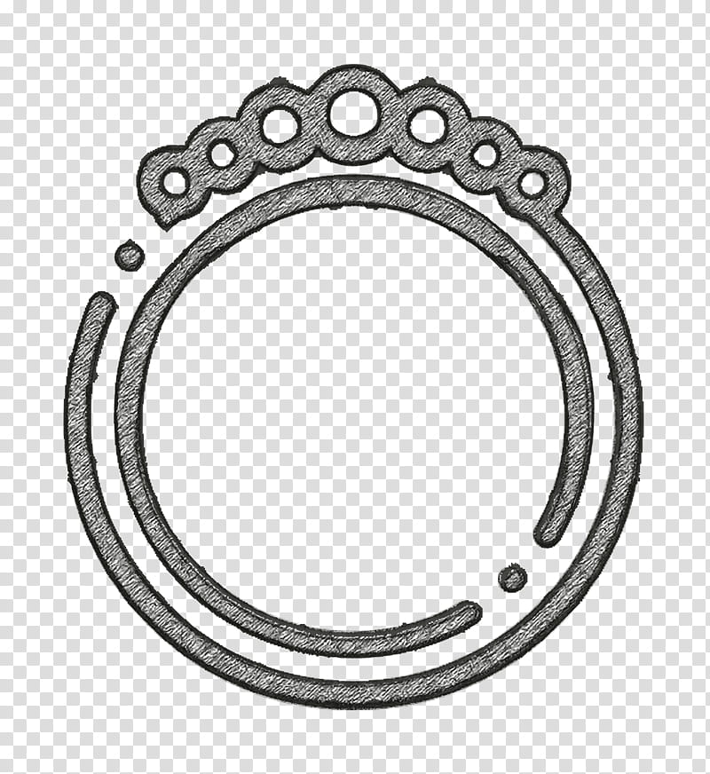 Bracelet icon Jewelry icon, Auto Part, Oval, Metal transparent background PNG clipart