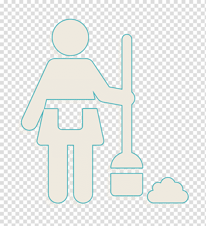 housekeeper icon people icon Professions icon, Cleaner Icon, Insurance, Domestic Worker, Quality, Service, Organization transparent background PNG clipart
