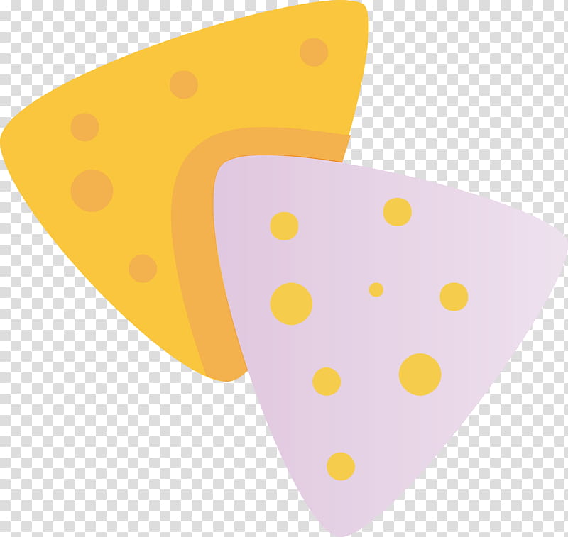 Polka dot, Nachos, Watercolor, Paint, Wet Ink, Yellow, Musical Instrument Accessory, Pick transparent background PNG clipart