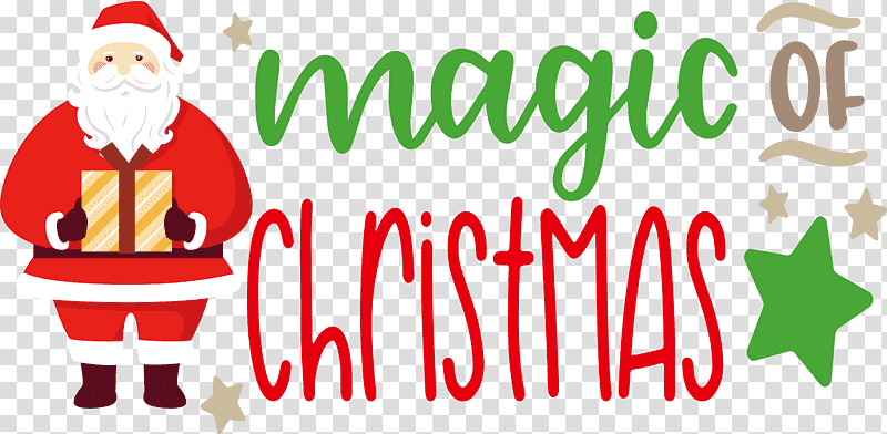 Magic Of Christmas Magic Christmas Christmas, Christmas , Christmas Day, Christmas Tree, Logo, Christmas Ornament M, Santa Claus transparent background PNG clipart