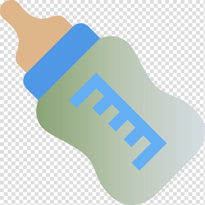 Baby Bottle, Blue, Turquoise, Hand, Water Bottle transparent background PNG clipart