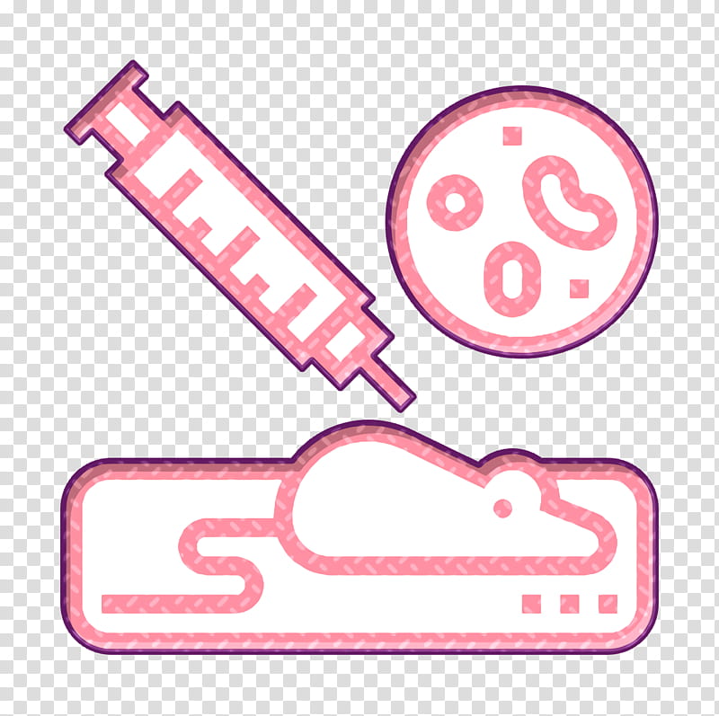 Bioengineering icon Testing icon Vaccine icon, Pink M, Signage, Meter transparent background PNG clipart