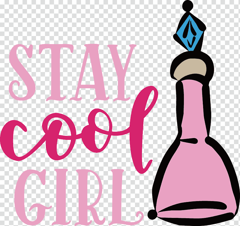 Stay Cool Girl Fashion Girl, Logo, Cartoon, Line, Meter, Geometry, Mathematics transparent background PNG clipart