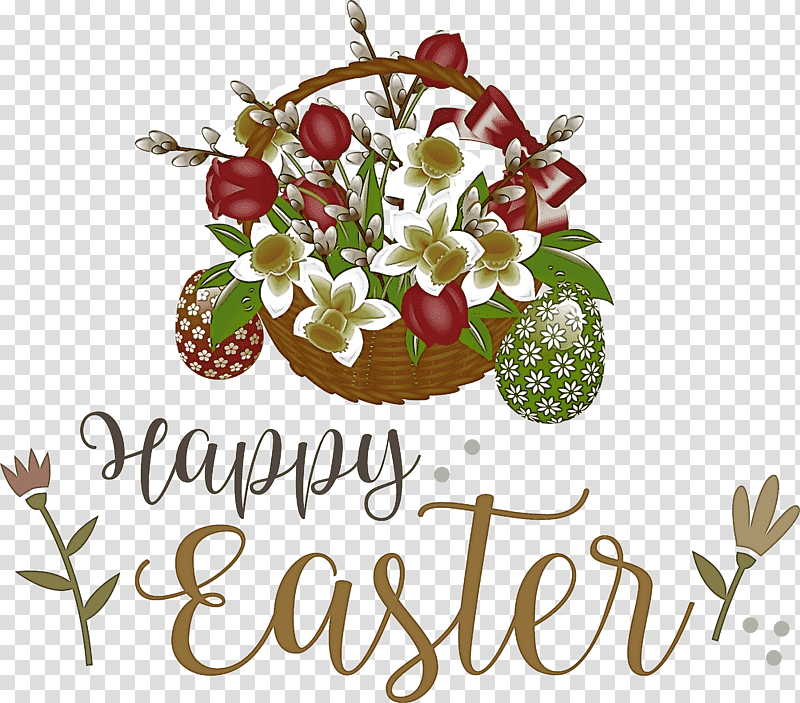 Floral design, Happy Easter Day, Easter Basket, Fruit, Yogurt, Egg Hunt, Ruette Des Delisles transparent background PNG clipart