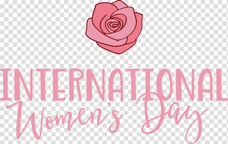 Womens Day Happy Womens Day, Garden Roses, Cut Flowers, Logo, Rose Family, Floral Design, Petal transparent background PNG clipart