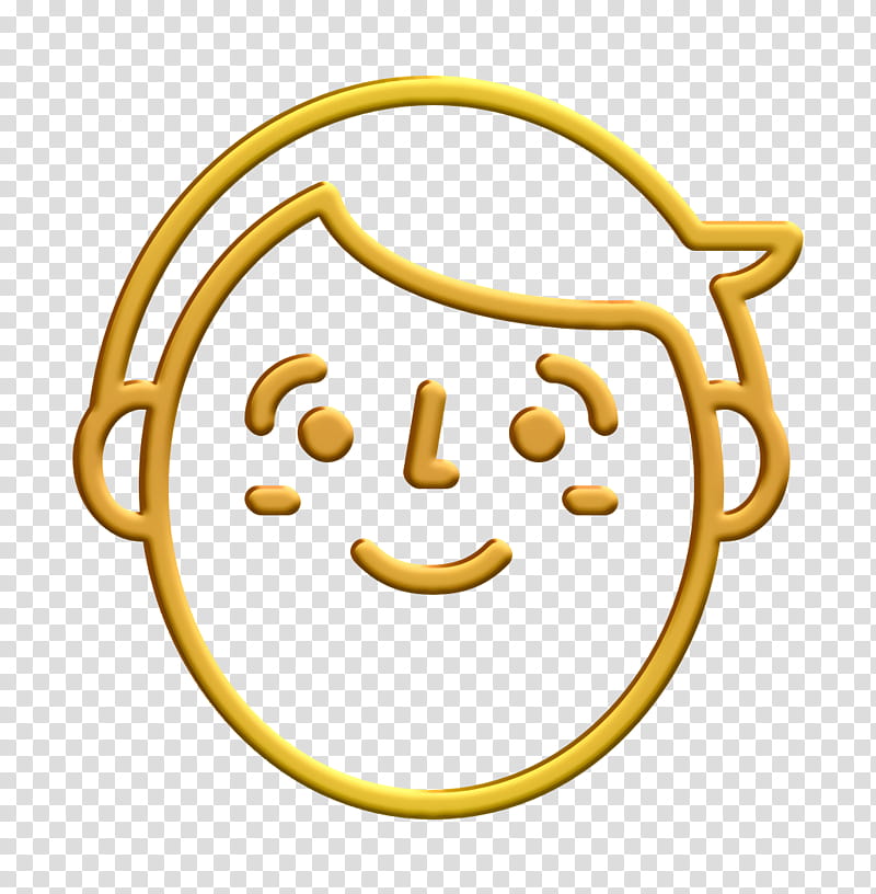 Man icon Emoji icon Happy People Outline icon, Smiley, Emoticon, User transparent background PNG clipart