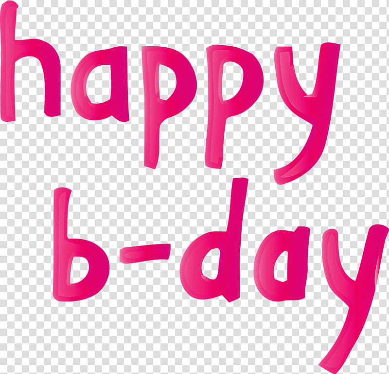 Happy B-Day Calligraphy Calligraphy, Happy BDay Calligraphy, Text, Pink, Magenta, Logo transparent background PNG clipart