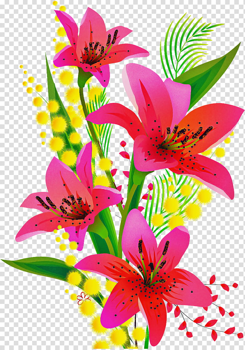 Lilium Bouquet Flower Bouquet flower bunch, Spring Flower, Lily, Petal, Plant, Stargazer Lily, Cut Flowers, Peruvian Lily transparent background PNG clipart