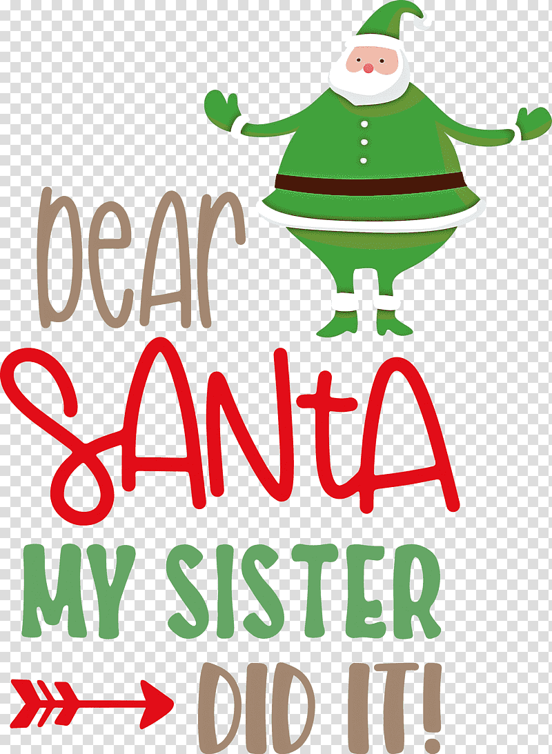 Dear Santa Christmas Santa, Christmas , Christmas Tree, Christmas Day, Christmas Ornament, Logo, Holiday transparent background PNG clipart