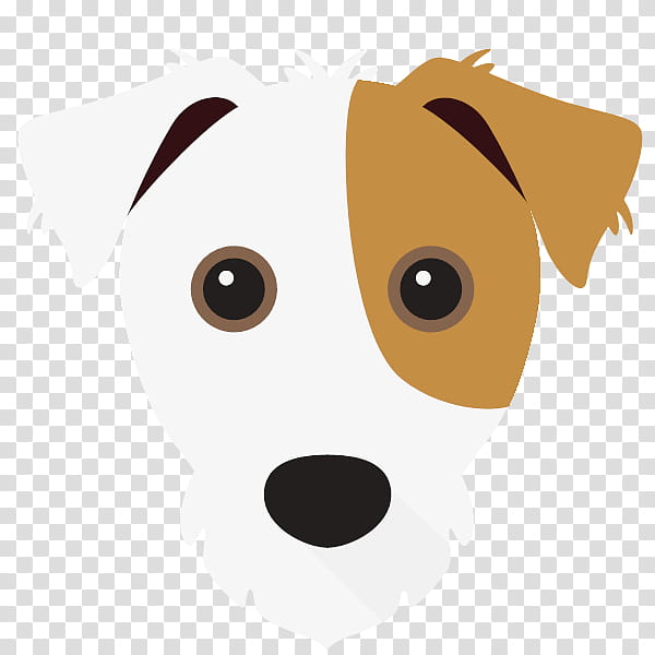 dog cartoon nose head snout, Puppy, Jack Russell Terrier transparent background PNG clipart