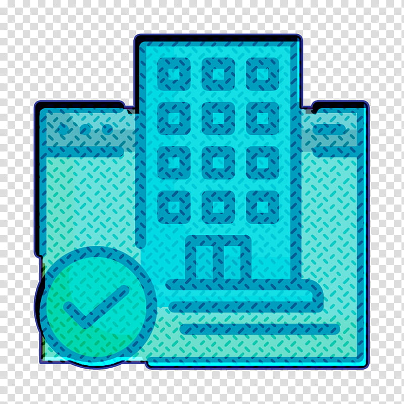 Travel icon Hotel icon, Aqua, Turquoise, Electric Blue transparent background PNG clipart