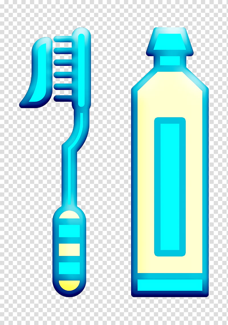 Cleaning icon Toothbrush icon, Blue, Aqua, Water Bottle, Plastic Bottle transparent background PNG clipart