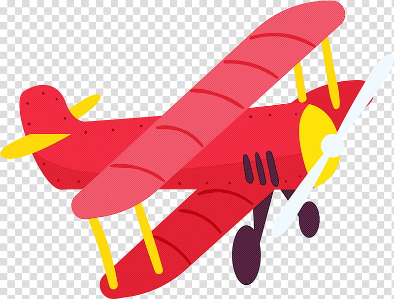 airplane red aircraft vehicle yellow, Biplane, Aviation, General Aviation, Air Racing, Flight, Sticker, Model Aircraft transparent background PNG clipart