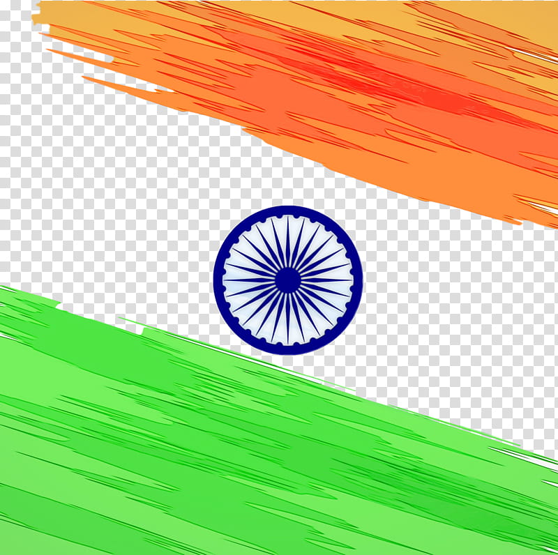 Flag of India, Indian Independence Day, Independence Day 2020 India, India 15 August, Watercolor, Paint, Wet Ink, Ashoka Chakra transparent background PNG clipart