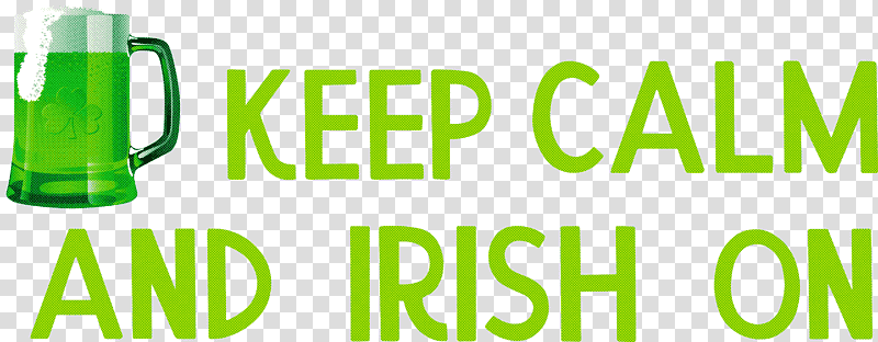 Saint Patrick Patricks Day Keep Calm and Irish, Glass Bottle, Logo, Meter, Line, Speed, Physics transparent background PNG clipart