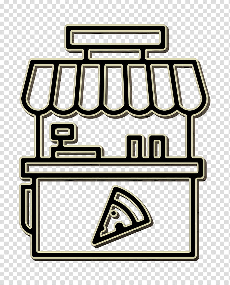 Pizza icon Street Food icon Food stand icon, Food Cart, Takeout, Fast Food, Restaurant, Chinese Cuisine, Meal, Sushi transparent background PNG clipart