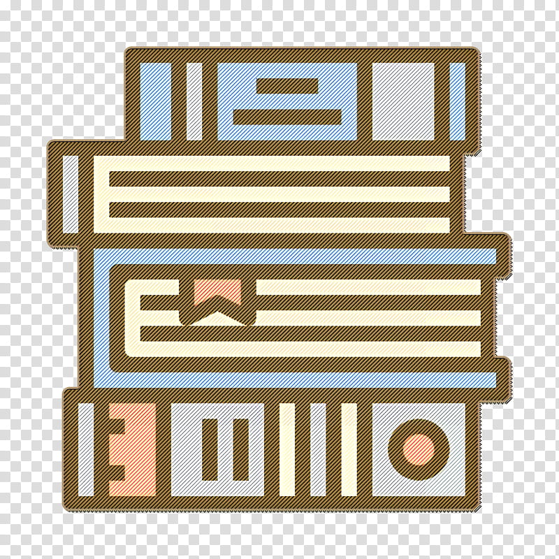 Bookstore icon Book icon Books icon, Line, Furniture, Rectangle transparent background PNG clipart