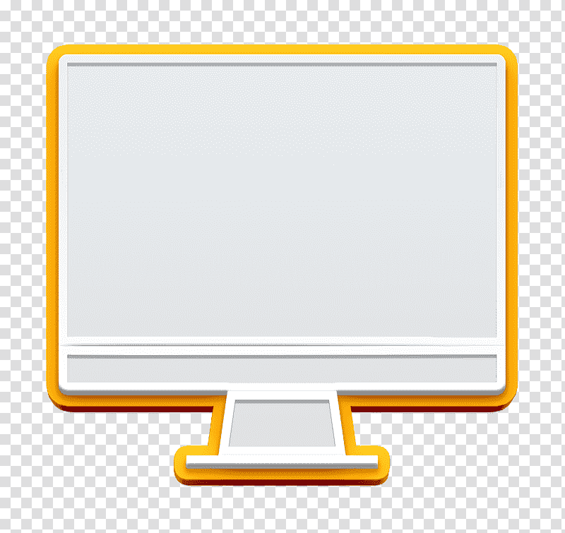 Video Analytics icon Www icon, Computer Monitor, Multimedia, Frame, Cartoon, Text, Yellow transparent background PNG clipart