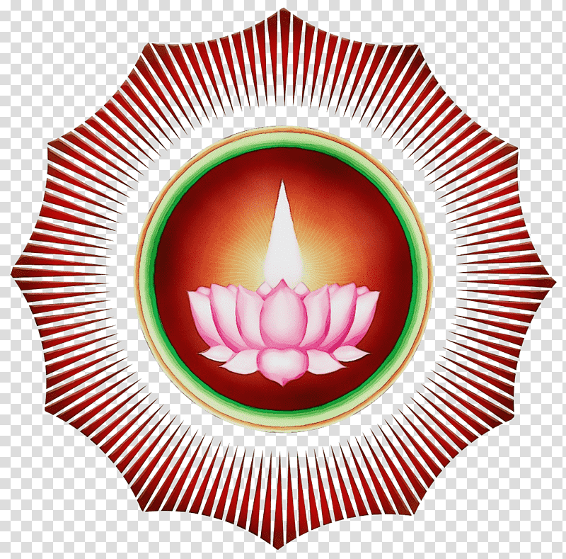 akilathirattu ammanai ayyavazhi sacred lotus logo, Watercolor, Paint, Wet Ink transparent background PNG clipart
