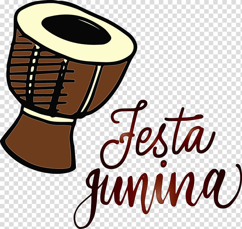 hand drum tom-tom drum musical instrument accessory drum line, Festas Juninas, Brazil, Watercolor, Paint, Wet Ink, Tomtom Drum, Meter transparent background PNG clipart