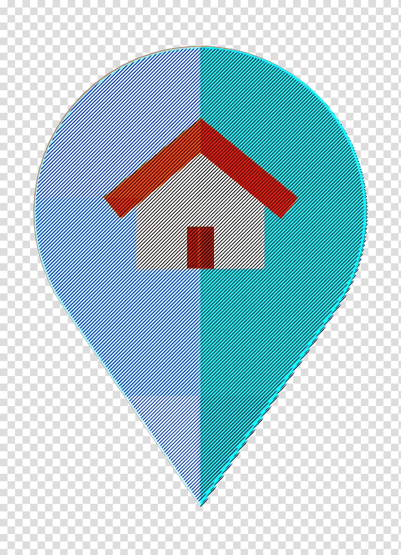Real Estate icon Adress icon Location pin icon, Electric Blue M, Line, Triangle, Symbol, Microsoft Azure, Ersa 0t10 Replacement Heater transparent background PNG clipart