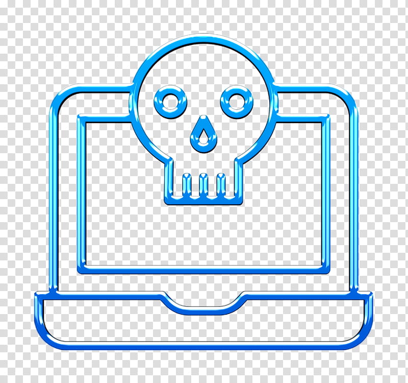 Cyber icon Laptop icon Electronics icon, Smile, Line Art transparent background PNG clipart