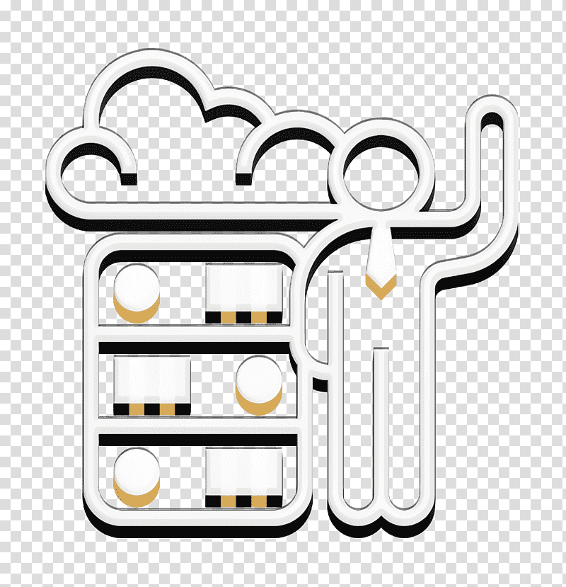 Infrastructure icon Cloud icon Cloud Service icon, Logo, Yellow, Line, Text, M, Mathematics transparent background PNG clipart