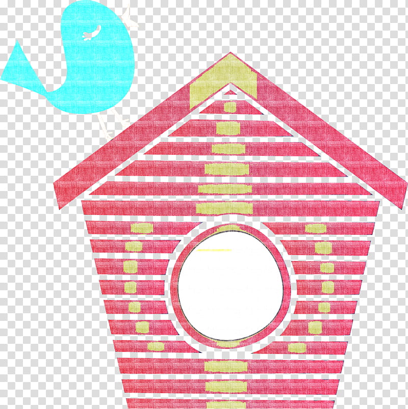 pink line, Cute Cartoon Bird, Bird House transparent background PNG clipart