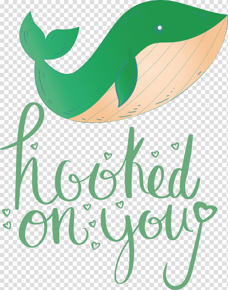 Fishing hooked on you, Logo, Green, Text, Teal, Leaf, Line transparent background PNG clipart