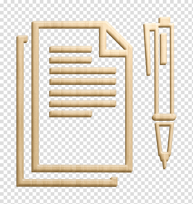 Academic 2 icon Paper sheets with text lines and a pen at right side from top view icon education icon, Paper Icon, M083vt, Meter, Wood, Mathematics, Geometry transparent background PNG clipart