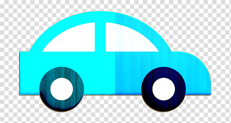 Car icon Transportation icon, Blue, Turquoise, Line, Vehicle, Electric Blue, Baby Toys, Circle transparent background PNG clipart
