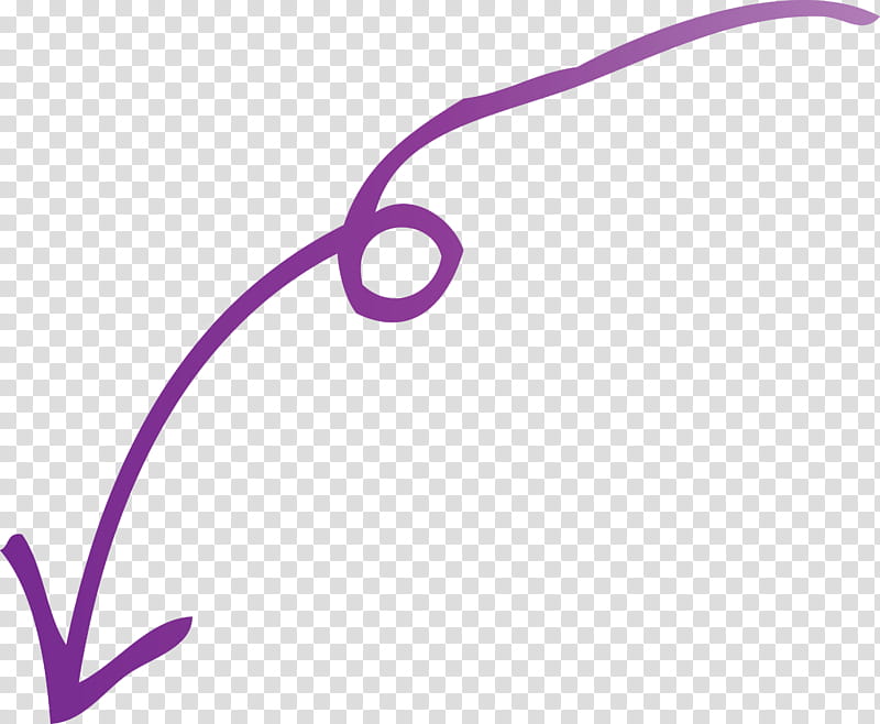 Curved Arrow, Violet, Purple, Lilac, Line transparent background PNG clipart