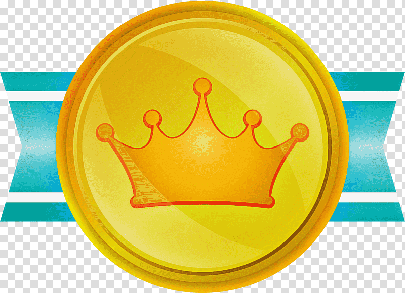 Award Badge, Gold, Medal, Insignia, Crown, Silver, Yellow transparent background PNG clipart