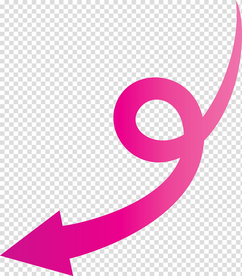 Curved Arrow, Pink, Violet, Magenta, Line, Material Property, Logo transparent background PNG clipart