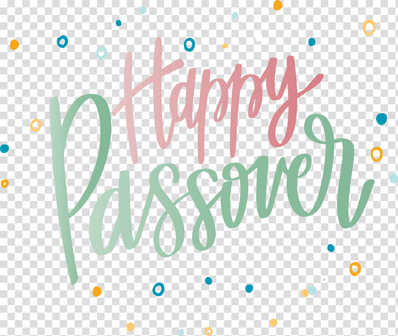 Happy Passover, Text, Turquoise, Line, Logo transparent background PNG clipart