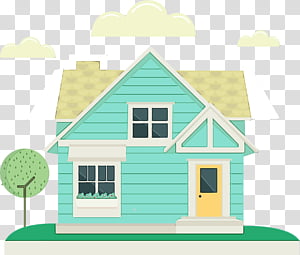 house home property real estate roof, Watercolor, Paint, Wet Ink, Cottage, Building, Residential Area, Siding transparent background PNG clipart thumbnail