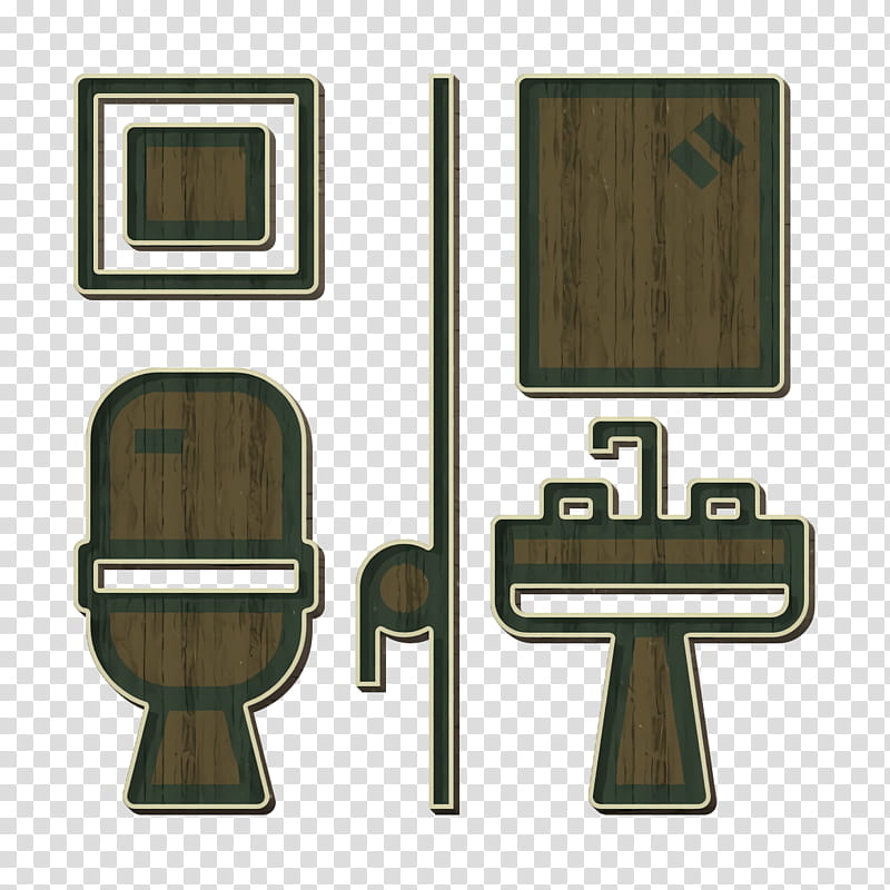 Home Equipment icon Restroom icon, Door, Door Handle transparent background PNG clipart