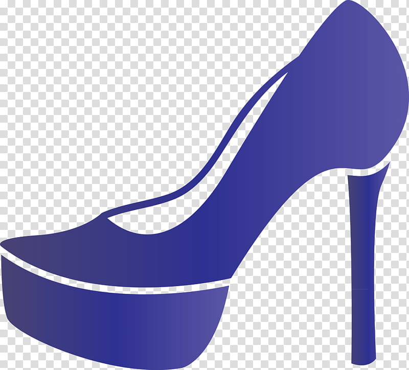 high heels, Footwear, Cobalt Blue, Purple, Violet, Electric Blue, Shoe, Basic Pump transparent background PNG clipart