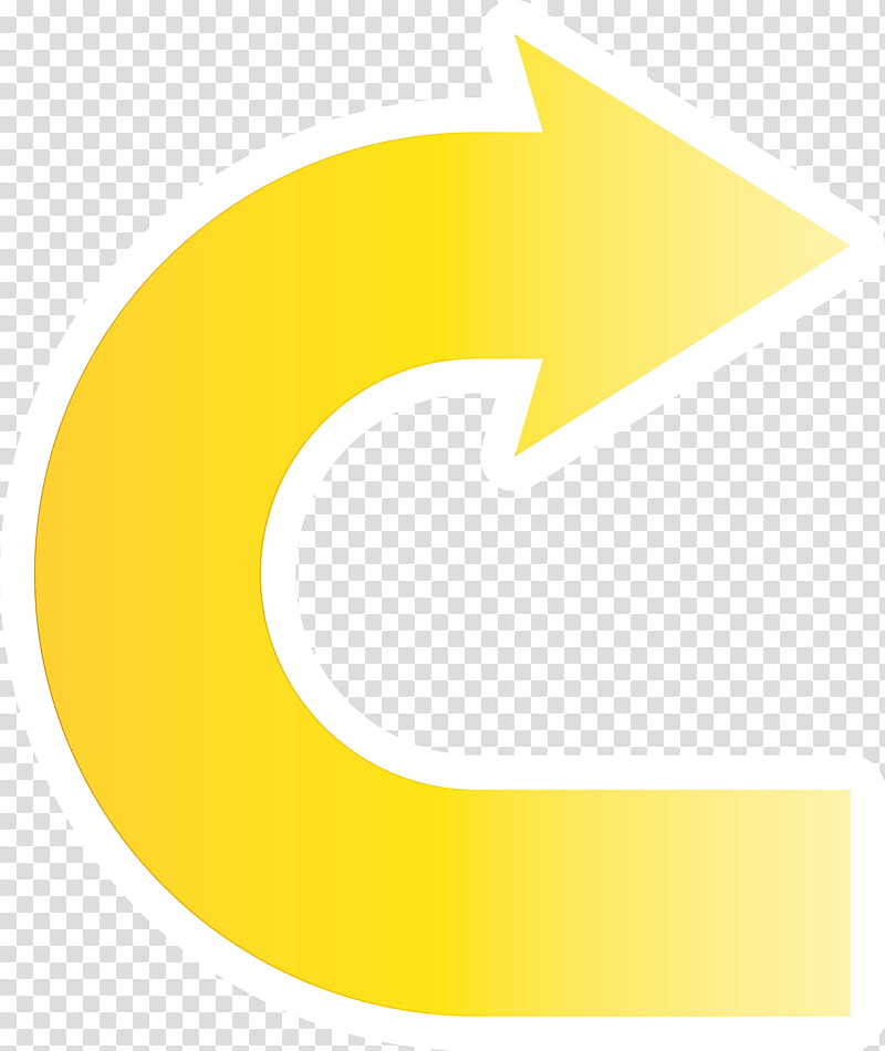 yellow logo font circle symbol, U Shaped Arrow, Watercolor, Paint, Wet Ink transparent background PNG clipart